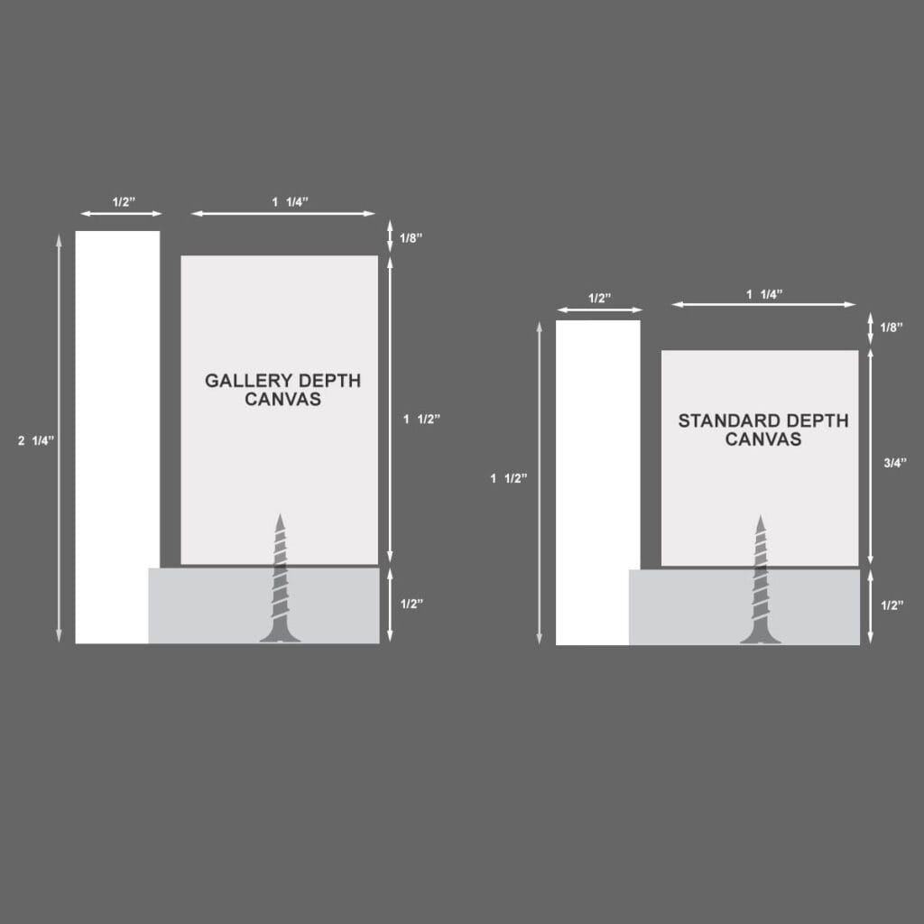 Red Oak Floating Frame - Oakside Customs