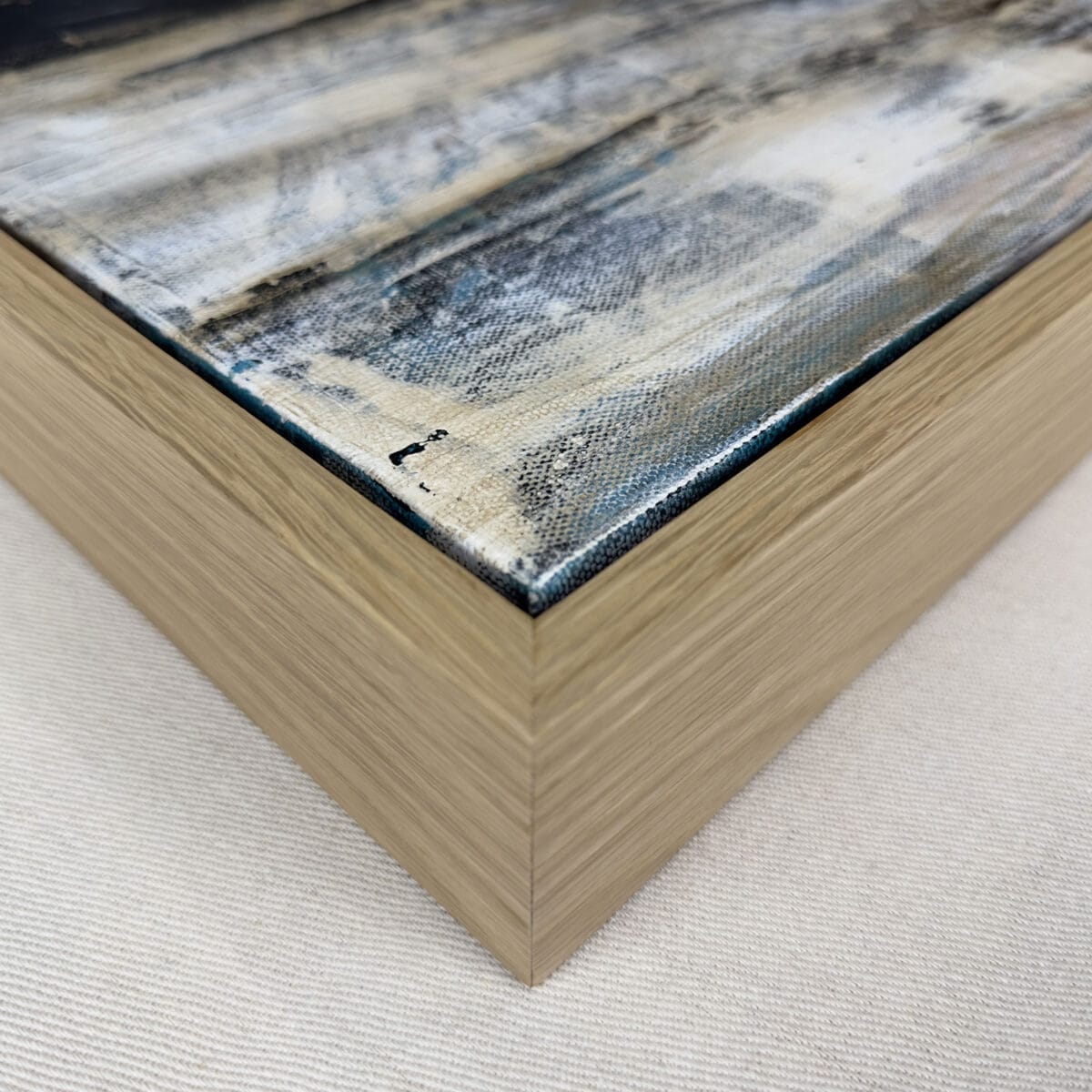 White oak floating frame