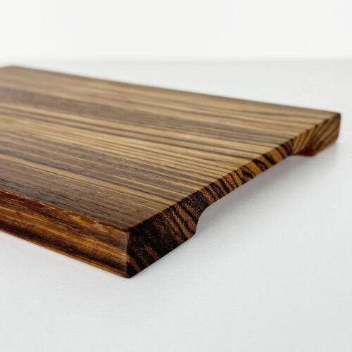 Zebra wood serving board